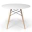 Parisian 39 Inch Round Dining Table In White