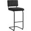 Parity Boucle Barstool Set of 2 In Black