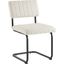 Parity Boucle Dining Side Chairs Set of 2 In Black Ivory