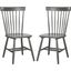 Parker Charcoal Grey 17 Inch Spindle Dining Chair