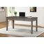 Parker House Tempe Grey Stone 65 Inch Writing Desk