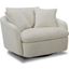 Parker Living Boomer Utopia Sand Large Swivel Chair With 2 Toss Pillow