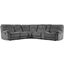 Parker Living Cooper Shadow Grey 6 Piece Modular Manual Reclining Sectional With Console