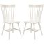 Parker Off White 17 Inch Spindle Dining Chair Set of 2