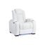 Party Time Power Recliner In White
