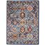 Passion Blue And Multicolor 5 X 7 Area Rug