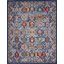 Passion Blue And Multicolor 8 X 10 Area Rug