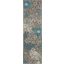Passion Charcoal And Blue 8 Runner Area Rug