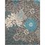 Passion Charcoal And Blue 8 X 10 Area Rug