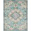Passion Ivory And Light Blue 8 X 10 Area Rug