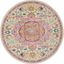 Passion Ivory And Pink 5 Round Area Rug