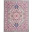 Passion Light Grey And Pink 8 X 10 Area Rug