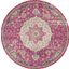 Passion Pink 8 Round Area Rug