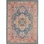 Passion Teal Multicolor 4 X 6 Area Rug