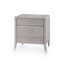 Paulina 3-Drawer Side Table In Soft Gray