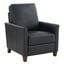Penny Faux Leather Modern Recliner In Midnight Blue