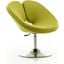 Perch Adjustable Chair in Green and Polished Chrome