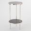 Petite Two Tier Table In Nickel