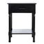 Peyton 1 Drawer Accent Table in Black