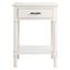 Peyton 1 Drawer Accent Table in Distressed White