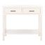 Peyton 2 Drawer Console Table in Distressed White