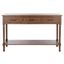 Peyton 3 Drawer Console Table in Brown