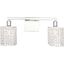 Phineas 2 Light Chrome And Clear Crystals Wall Sconce