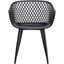 Piazza Modern Black Outdoor Chairs Set of 2