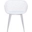 Piazza Modern White Outdoor Chairs Set of 2