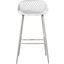 Piazza White Outdoor Bar Stool Set Of 2