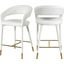 Picasso Way Cream Velvet Counter Height Chair Dining Chair