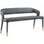 Picasso Way Grey Faux Leather Accent and Storage Bench