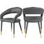Picasso Way Grey Faux Leather Dining Chair