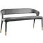 Picasso Way Grey Velvet Accent and Storage Bench