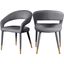 Picasso Way Grey Velvet Dining Chair