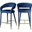 Picasso Way Navy Velvet Counter Height Chair Dining Chair