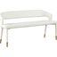 Picasso Way White Faux Leather Accent and Storage Bench