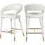 Picasso Way White Faux Leather Counter Height Chair Dining Chair
