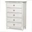 Picket Fence 5 Drawer Chest In Blue And White