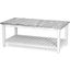 Picket Fence Coffee Table In White And Grey