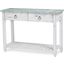 Picket Fence Console Table In Blue And White