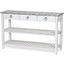 Picket Fence Entertainment Center In White And Grey