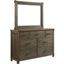 Picket House Furnishings Jack 7-Drawer Walnut Dresser With Mirror Set