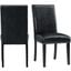 Picket House Furnishings Pia Faux Leather Side Chair Set 2 In Black
