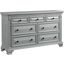 Picket House Furnishings Trent 7-Drawer Dresser In Grey