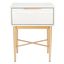 Pierre One Drawer Nightstand in Gold NST6400B