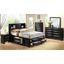 Pikeville Black Bookcase Bed Bedroom Set