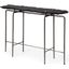 Pinera Iii Black Slate With Iron Base Console Table