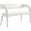 Pinnacle Performance Velvet Accent Bench In Ivory