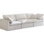Plush Cream Velvet Standard Cloud-Like Comfort Modular Sofa 602Cream-S105